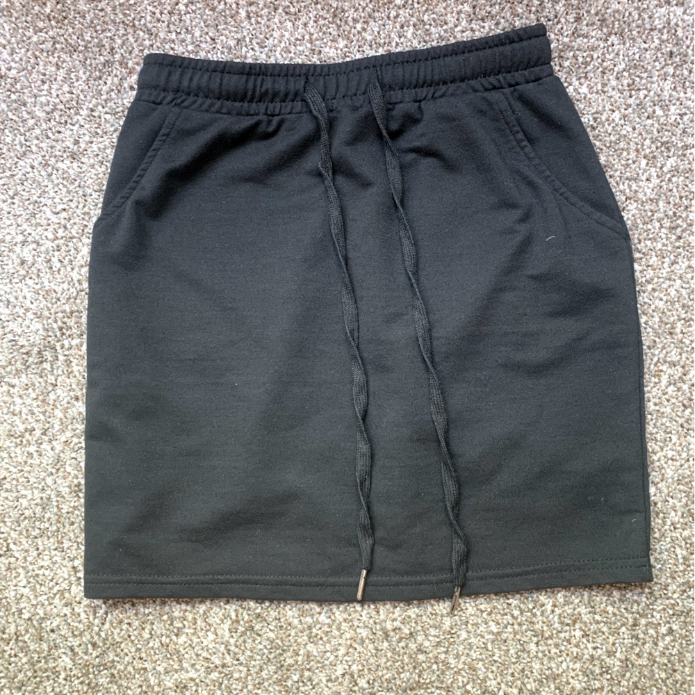 Drawstring Waist Pockets Skirt